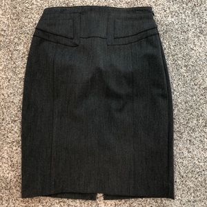 Grey pencil skirt